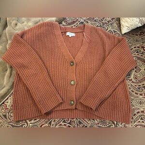 Women's Pink Rose Brand Rust Sweater Size Large